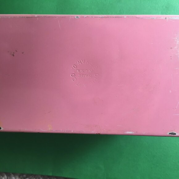 Vintage 50s Tin Metal RECIPE BOX made in Bryan, Ohio by Art Company - Picture 8 of 9